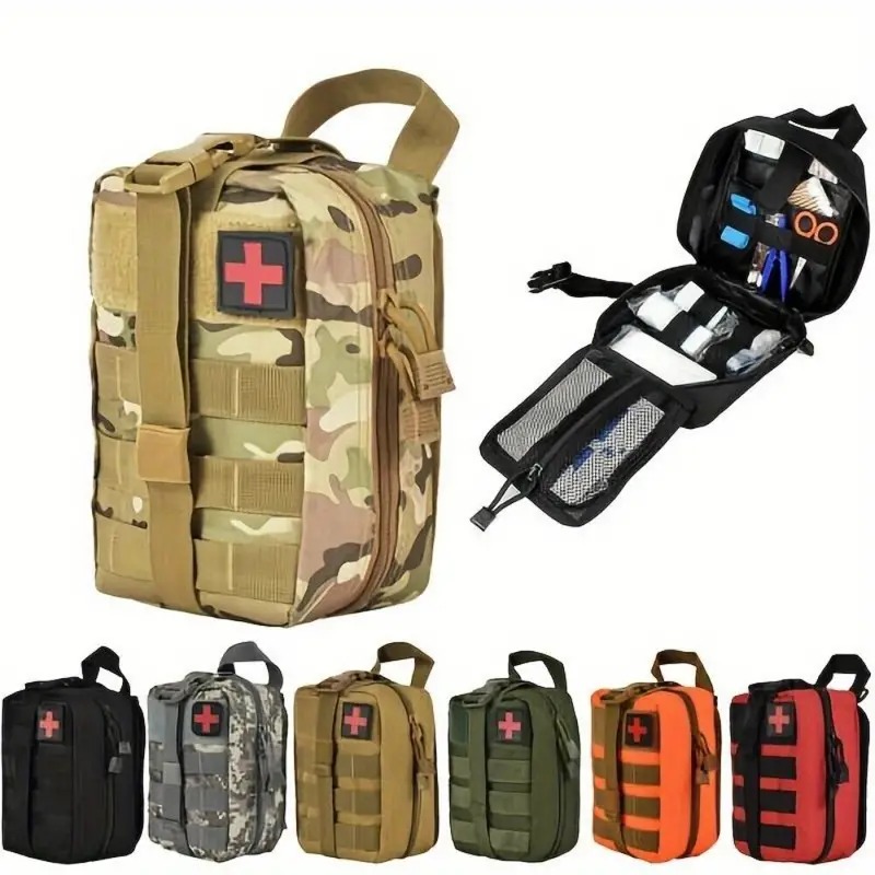 Bivy Bag Emergency - ชุดปฐมพยาบาลกลางแจ้ง EDC Molle ชุดอุปกรณ์การแพทย์ IFAK ชุดอุปกรณ์ฉุกเฉินสำหรับการเอาตัวรอด
