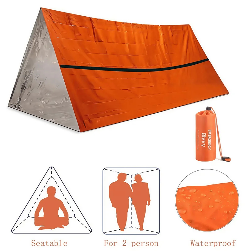 เต็นท์ฉุกเฉินสำหรับ 2 คน ผ้าไม - Bivy Bag Emergency บทวิจารณ์และราคา