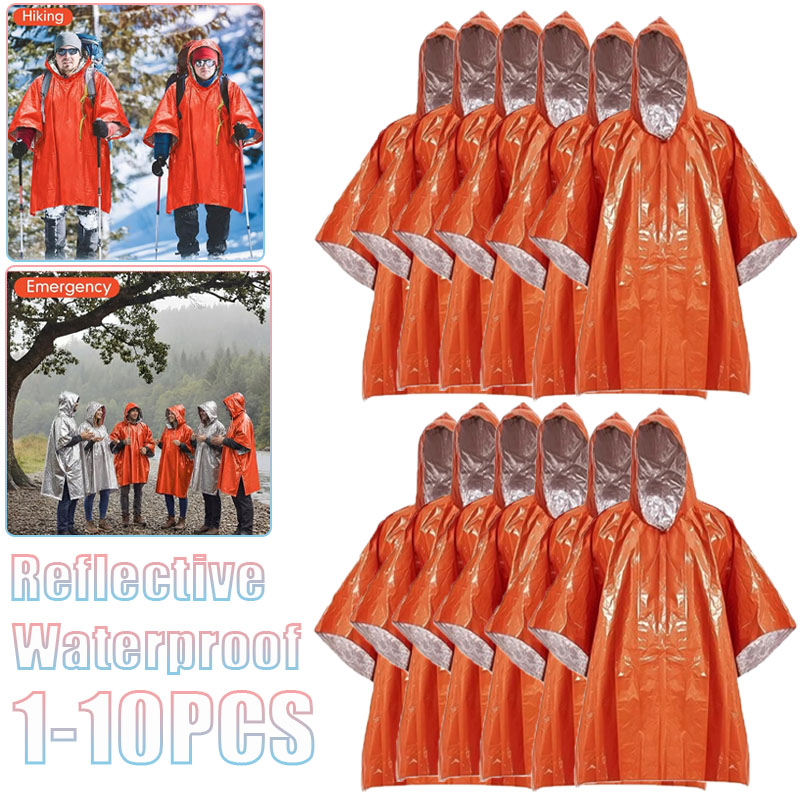 1-10PCS ผ้าห่มฉุกเฉินแบบกันควา - Survival Blanket Reflective บทวิจารณ์และราคา