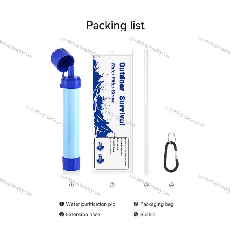 อุปกรณ์กรองน้ำแบบพกพาสำหรับการ - Water Purification Straw บทวิจารณ์และราคา